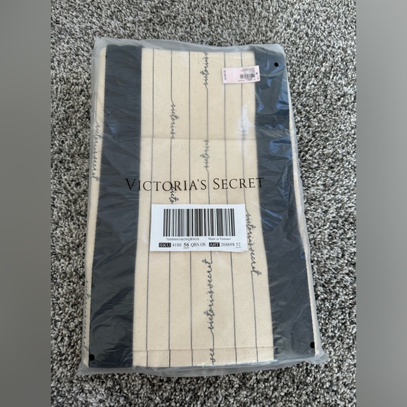 New Victoria's Secret Logo Canvas Tote - Picture 3 of 4